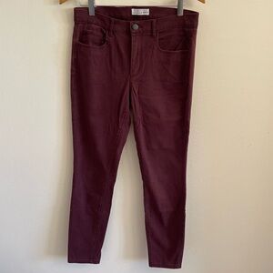 LOFT Women's Burgundy Jeans